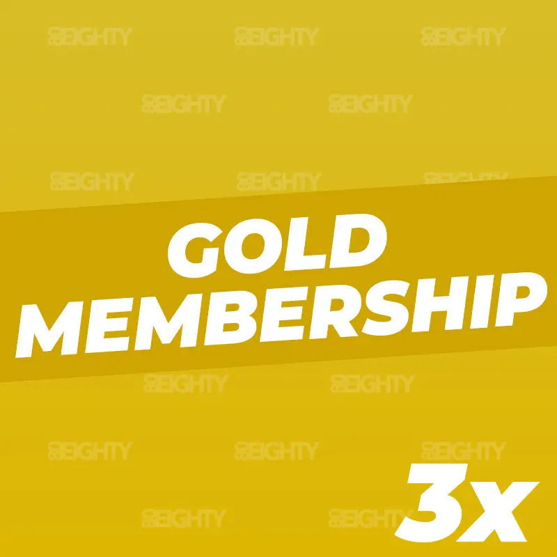 80Eighty® Gold Membership 3X 1