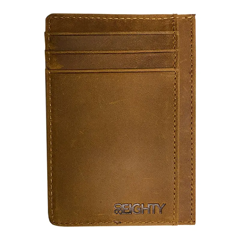 80Eighty® Cognac Leather Wallet 1