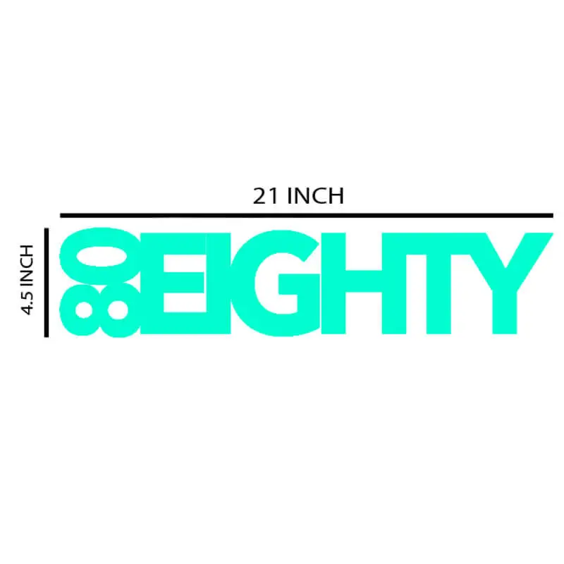 80Eighty® Mint Decal 1