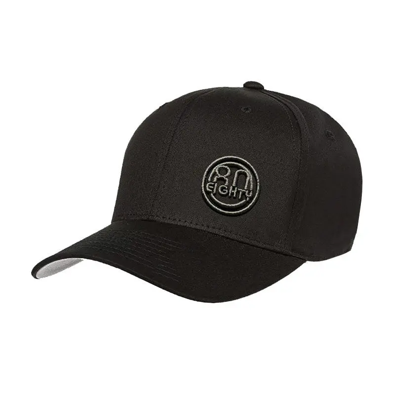 80Eighty® Black 3D Fitted Hat 1