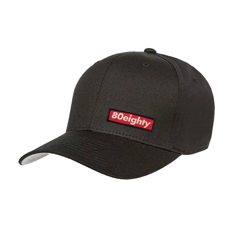 80Eighty® Premium Black Fitted Hat 1
