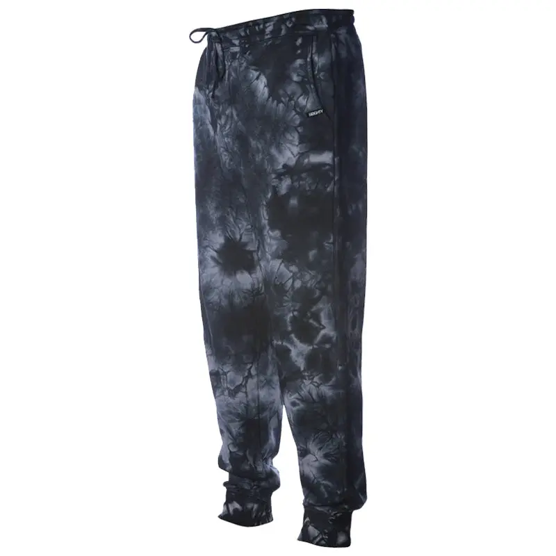 80Eighty® Tiedye Black Fleece Pant 1