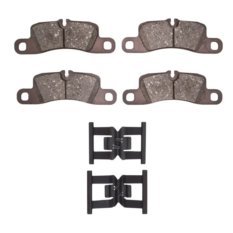 R1 09-09 Porsche Cayenne Rear Semi Met Pads & Hardware Kit 1