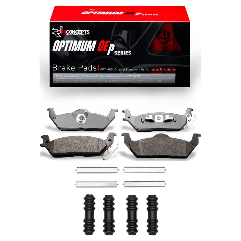 R1 04-09 Ford F-150 Rwd Rear Optimum Oe Pads & Hardware Kit 1