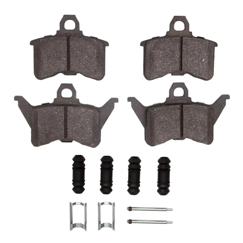 R1 88-90 Chrysler New Yorker Rear Semi Met Pads & Hardware Kit 1