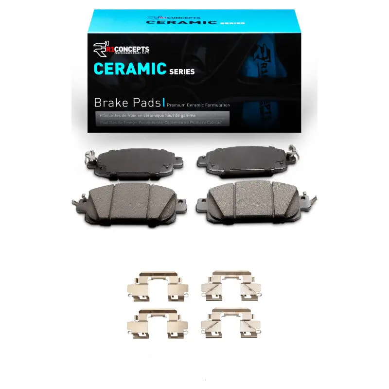 R1 2020-2025 Nissan Sentra Front R1 Ceramic Pads & Hardware Kit 1
