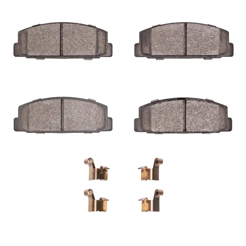 R1 84-89 Chrysler Conquest Rear Semi Met Pads & Hardware Kit 1
