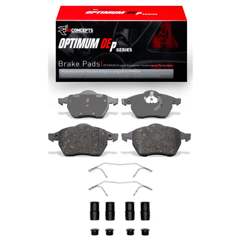 R1 96-99 Volkswagen Jetta Sedan Front Optimum Oe Pads & Hardware Kit 1