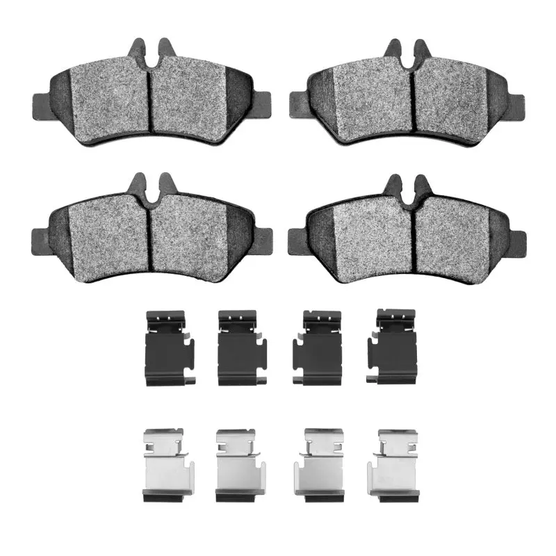 R1 06-18 Dodge Sprinter 3500 Rear Semi Met Pads & Hardware Kit 1
