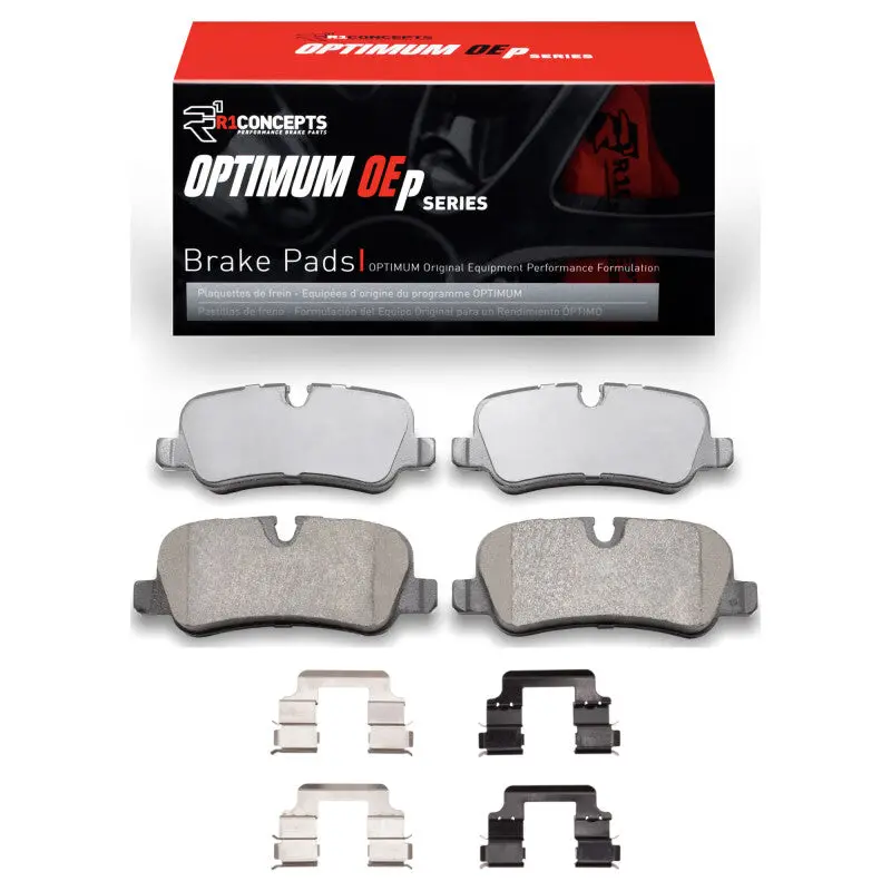 R1 2005-2016 Land Rover Range Rover Rear R1 Euro Ceramic Pads & Hardware Kit 1