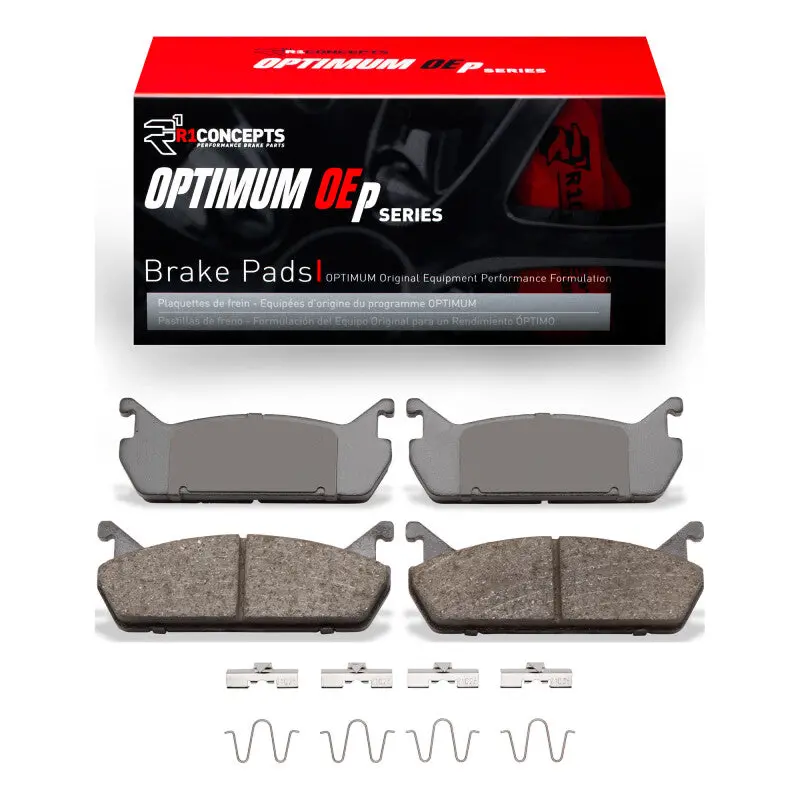 R1 90-96 Ford Escort Rear Optimum Oe Pads & Hardware Kit 1