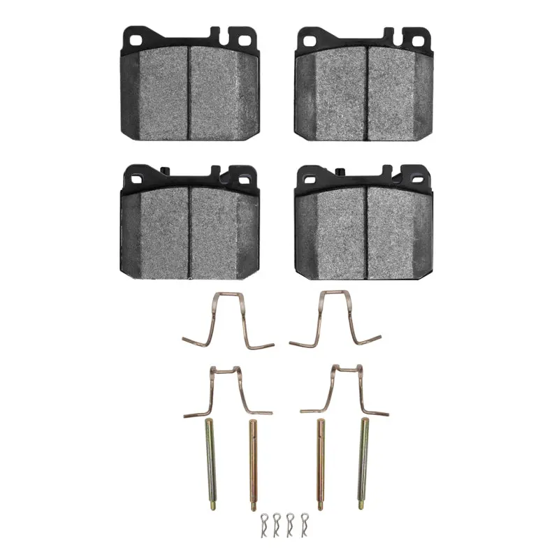 R1 80-85 Mercedes-Benz 300D Front Semi Met Pads & Hardware Kit 1