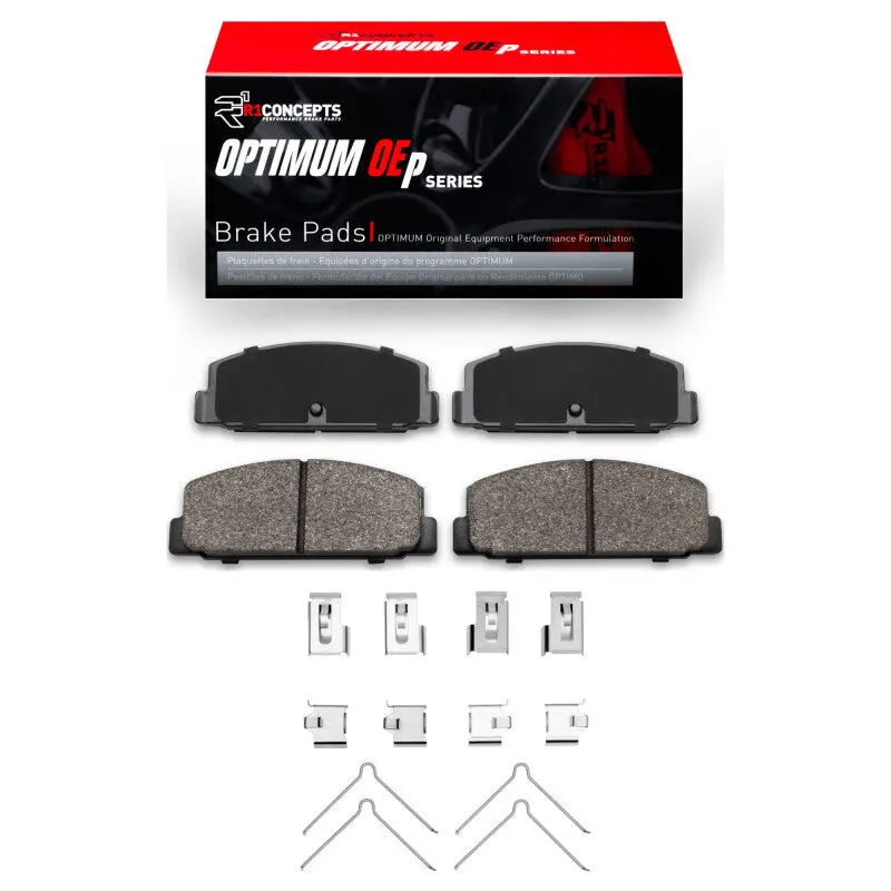 R1 78-83 Dodge Challenger Rear Optimum Oe Pads & Hardware Kit 1