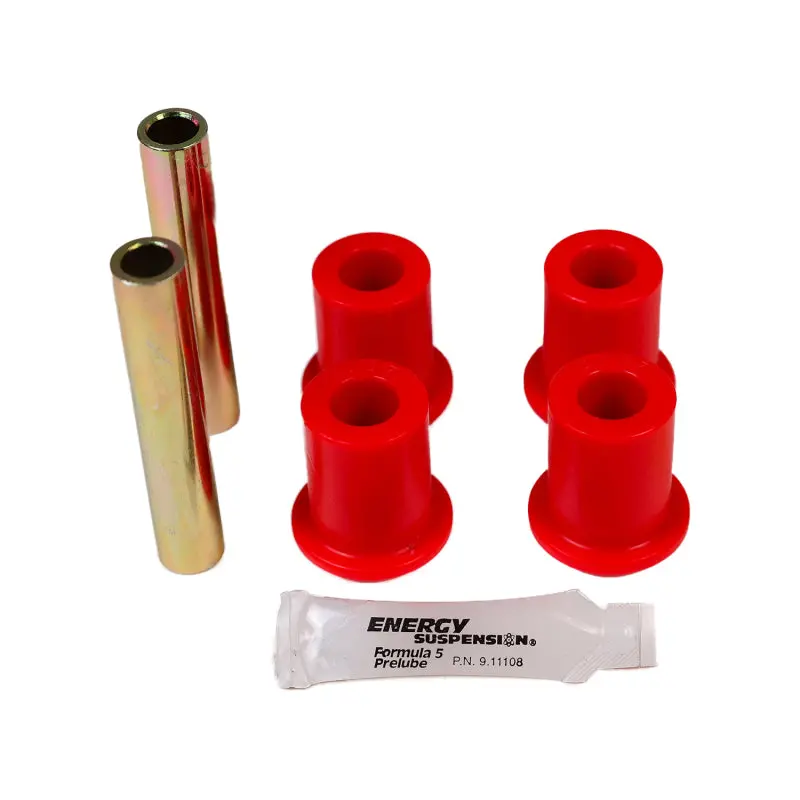 Energy Suspension Universal Bushing 1.25 Id Eye/3.50Lg. 7/16 Bolt Fabr Flange Style - Red 1