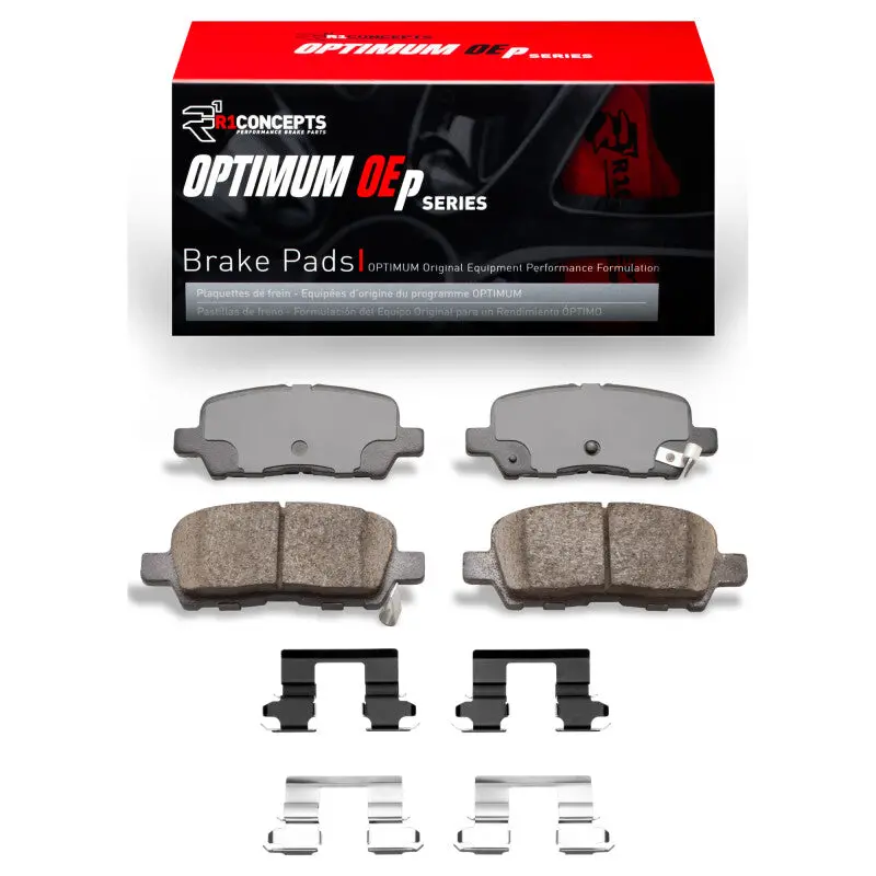 R1 04-16 Buick Lacrosse Rear Optimum Oe Brake Pads & Hardware Kit 1