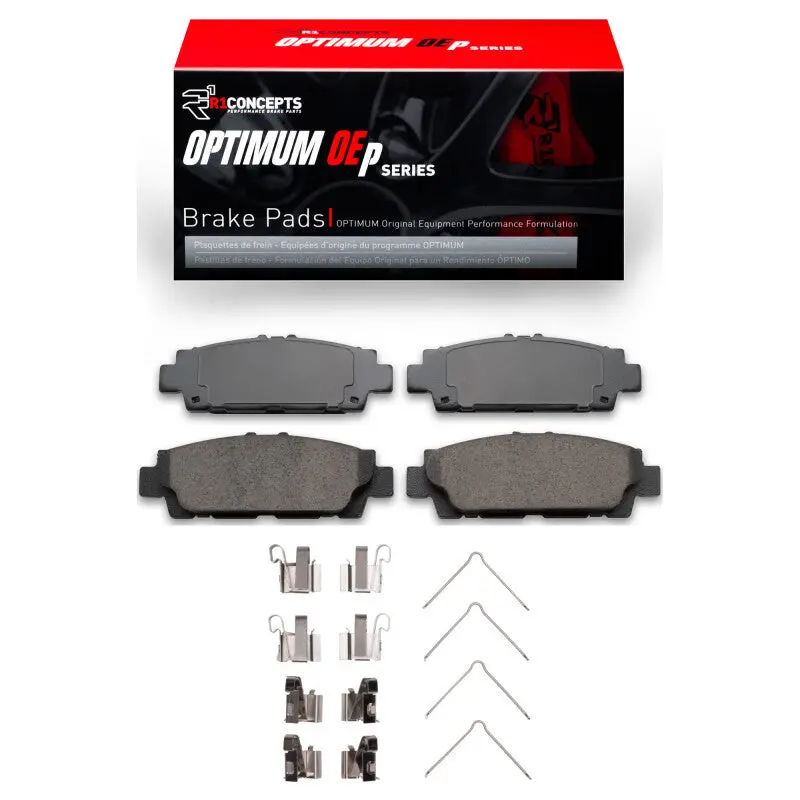 R1 90-92 Lexus Ls400 Rear Optimum Oe Brake Pads & Hardware Kit 1