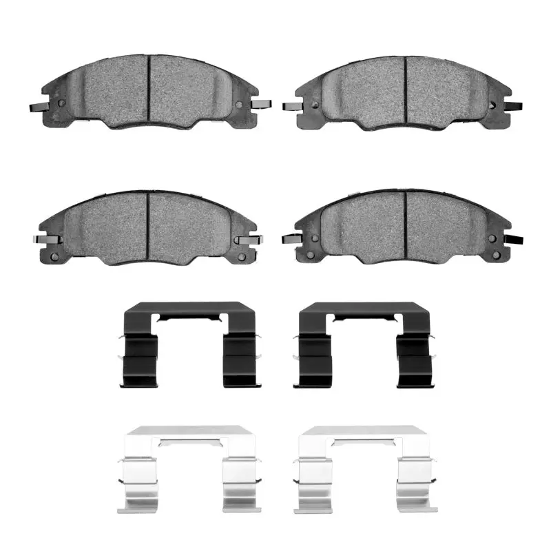 R1 08-11 Ford Focus Front Semi Met Pads & Hardware Kit 1