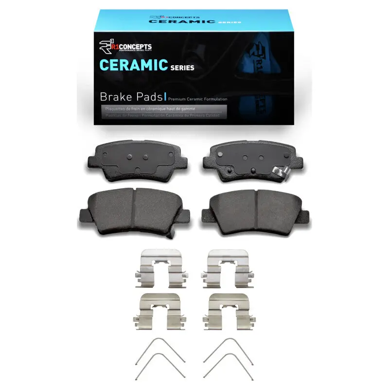 R1 2012-2024 Hyundai Kona Rear R1 Ceramic Pads & Hardware Kit 1