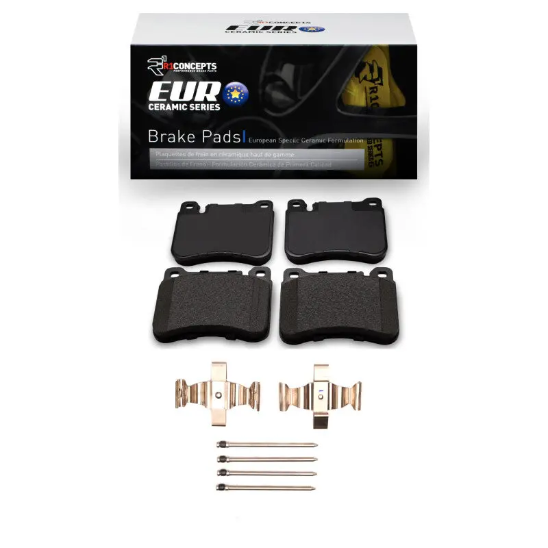 R1 2005-2011 Mercedes-Benz Slk350 Front R1 Euro Ceramic Pads & Hardware Kit 1