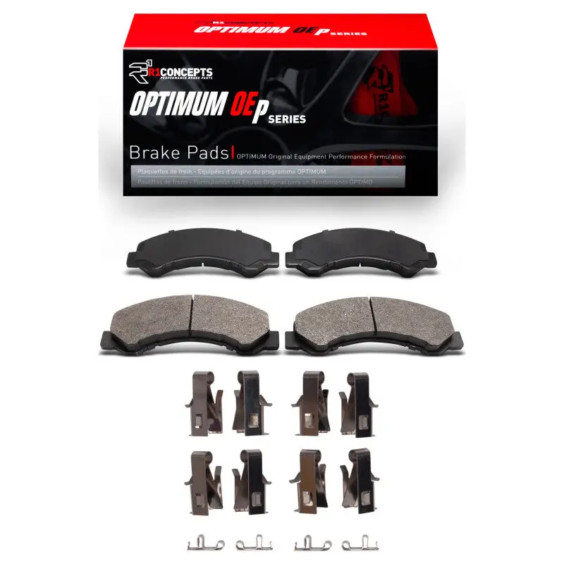 R1 98-99 Chevrolet W4500 Tiltmaster(W/Front Rotors) Front Optimum Oe Pads & Hardware Kit 1