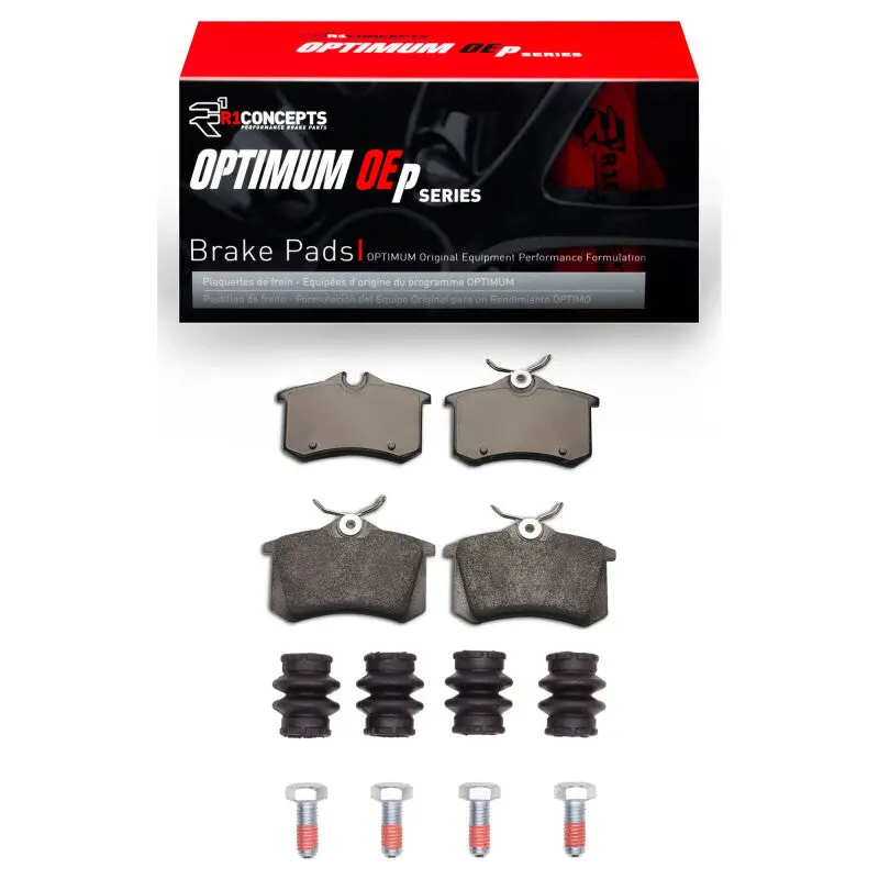 R1 97-06 Audi A4 Quattro Rear Optimum Oe Pads & Hardware Kit 1