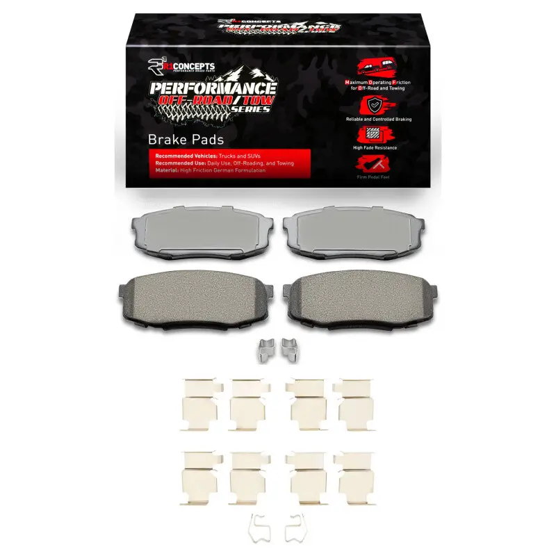 R1 2007-2022 Lexus Lx570 Rear Performance Off-Road/Tow Brake Pads & Hardware Kit 1