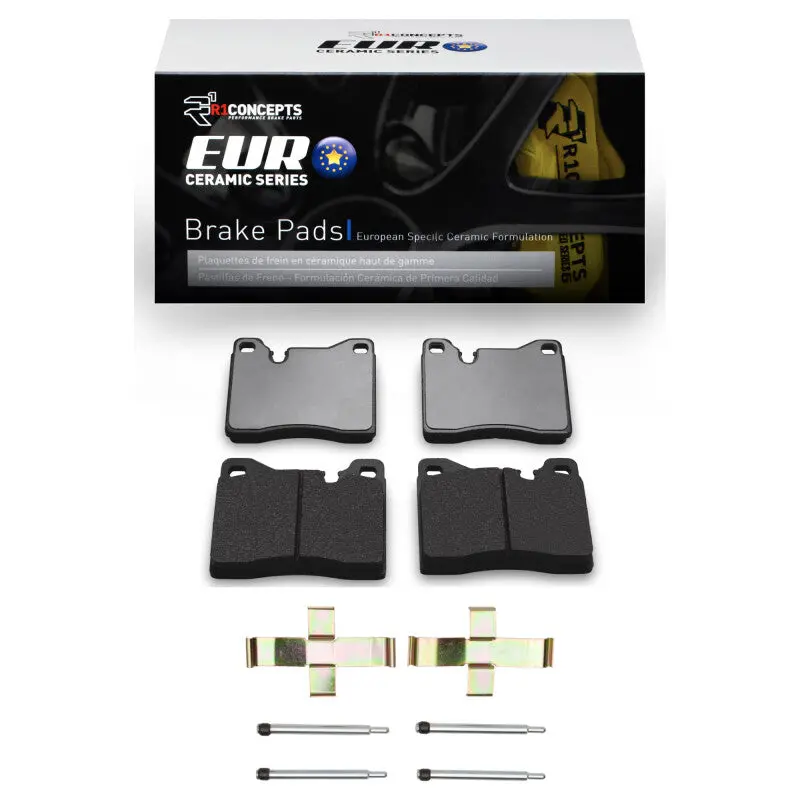 R1 76-76 Bmw 530I Front Euro Ceramic Pads & Hardware Kit 1