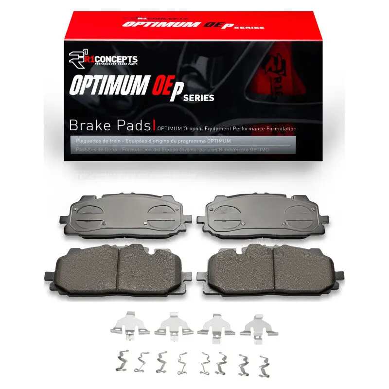 R1 17-17 Audi Q7 Front Optimum Oe Pads & Hardware Kit 1