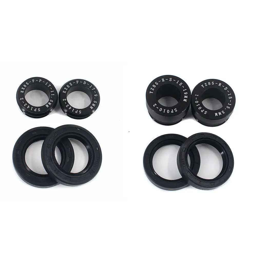 Kke Replacement Front & Rear Black Spacers For Kawasaki Kx80/85/100 2002-2021 1