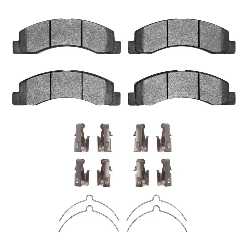 R1 99-05 Ford F-250 2Wd (Super Duty) Front Semi Met Pads & Hardware Kit 1