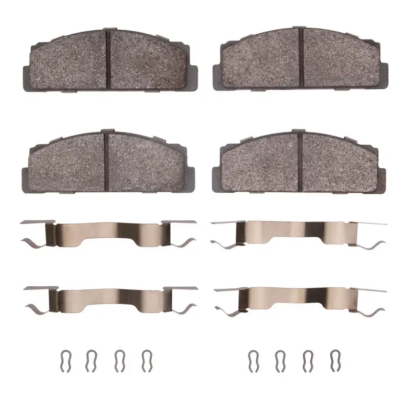R1 1966-1983 Fiat 124 Rear R1 Semi Met Pads & Hardware Kit 1