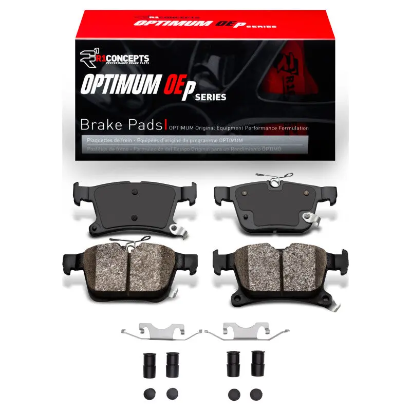 R1 17-24 Chrysler Grand Caravan Rear Optimum Oe Pads & Hardware Kit 1