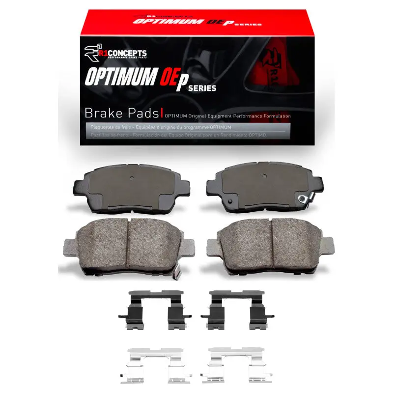 R1 00-15 Scion Iq Front Optimum Oe Pads & Hardware Kit 1