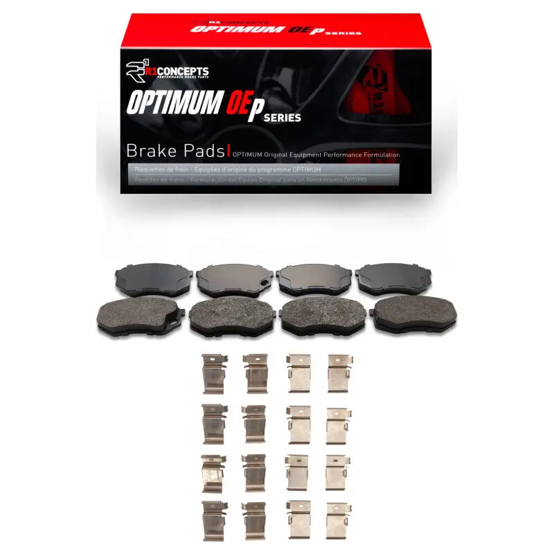 R1 1995-2004 Mitsubishi Fuso Fe Front R1 Optimum Oe Pads & Hardware Kit 1