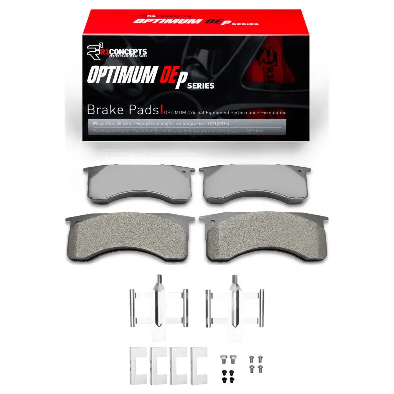 R1 1991-2024 Blue Bird Bus All American Fe (Hydro Brakes) Front/Rear Optimum Oe Pads & Hardware Kit 1