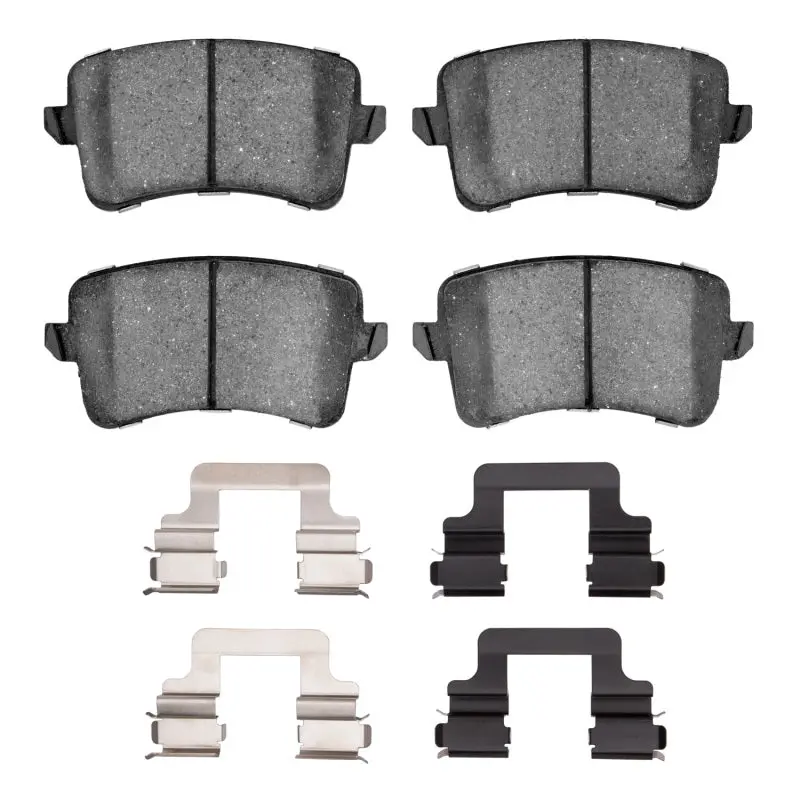 R1 08-17 Audi S5 Rear Semi Met Pads & Hardware Kit 1