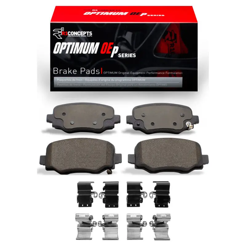 R1 15-25 Alfa Romeo Tonale Rear Optimum Oe Brake Pads & Hardware Kit 1
