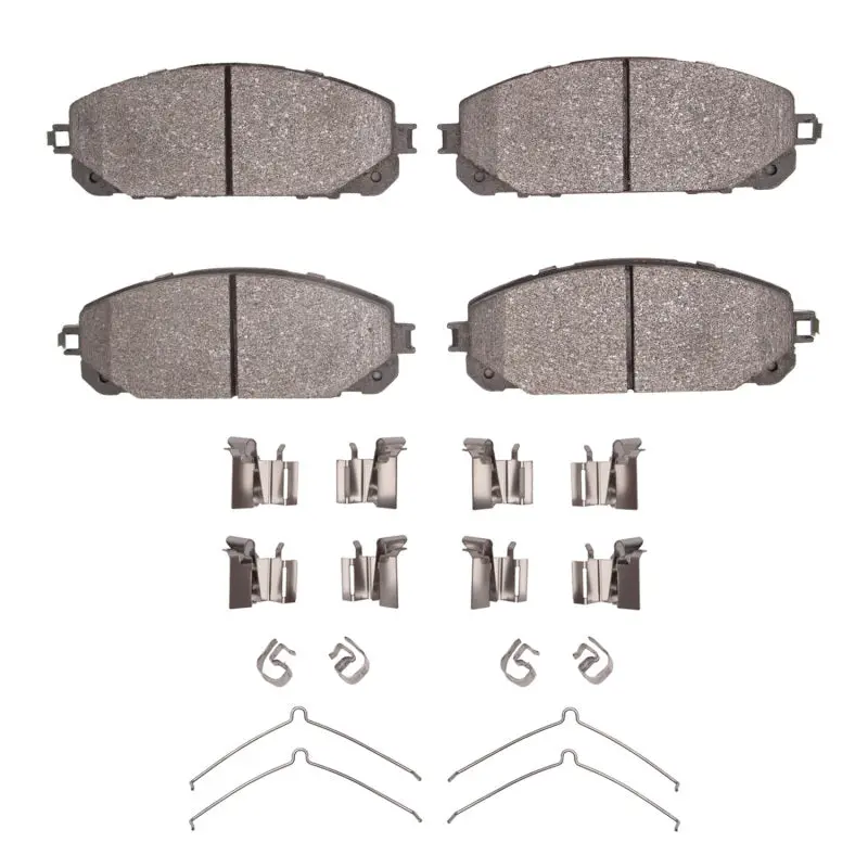 R1 2014-2023 Jeep Cherokee Front R1 Semi Met Pads & Hardware Kit 1