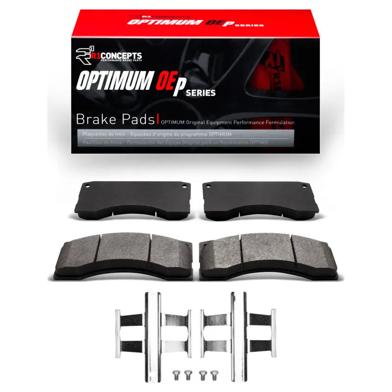 R1 86-92 Ford Cf6000 Front Optimum Oe Pads & Hardware Kit 1