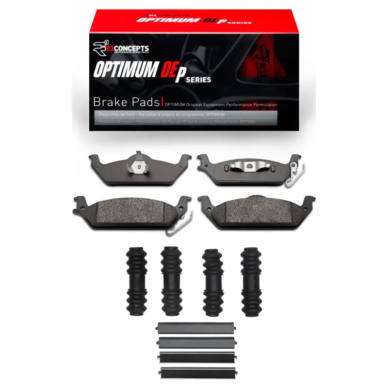 R1 03-04 Dodge Dakota Rwd Rear Optimum Oe Pads & Hardware Kit 1