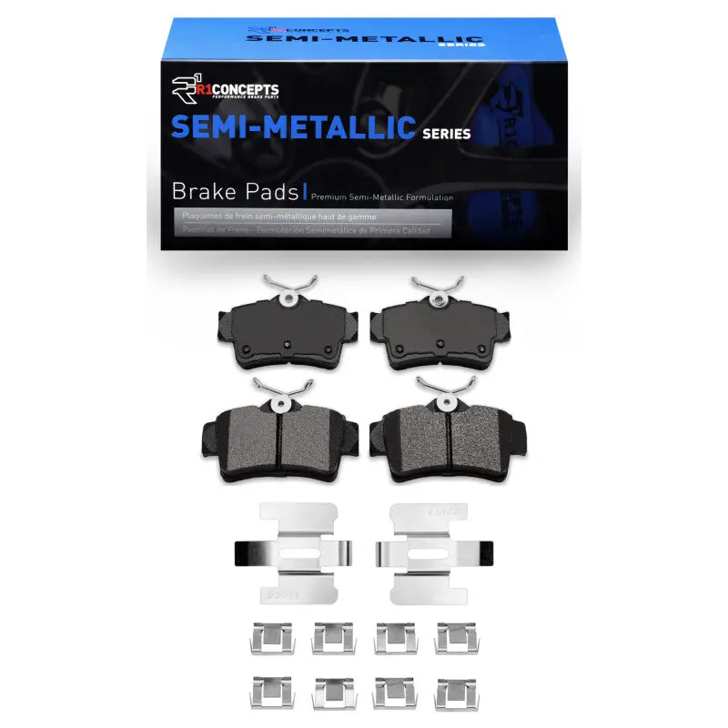 R1 94-04 Ford Mustang Rear Semi Met Pads & Hardware Kit 1