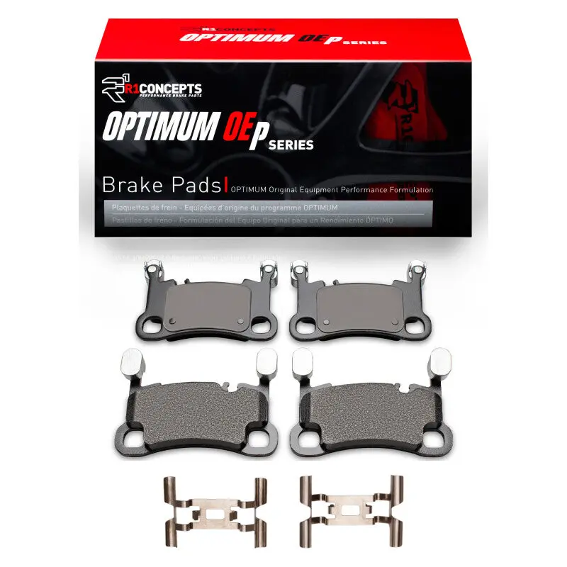 R1 2019-2023 Porsche Cayenne Rear R1 Optimum Oe Pads & Hardware Kit 1