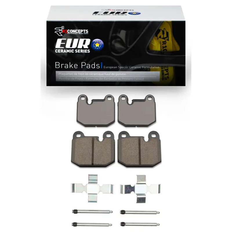 R1 77-83 Bmw 320I (Usa/Canada) Front Euro Ceramic Pads & Hardware Kit 1