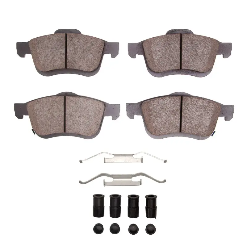 R1 14-19 Fiat 500L Front Euro Ceramic Pads & Hardware Kit 1