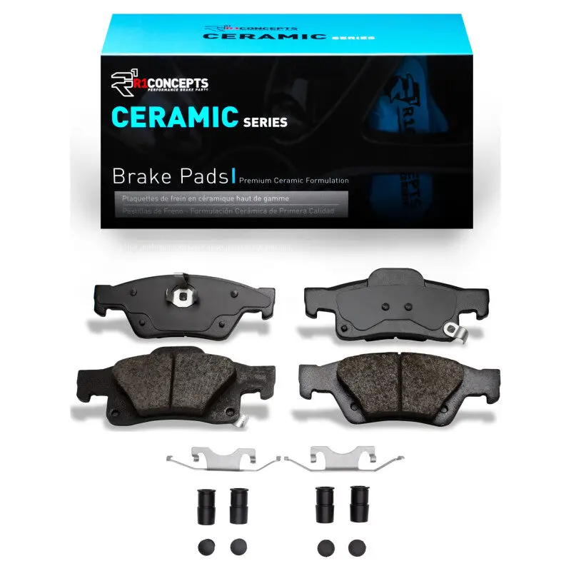 R1 2011-2025 Dodge Durango Rear R1 Ceramic Pads & Hardware Kit 1