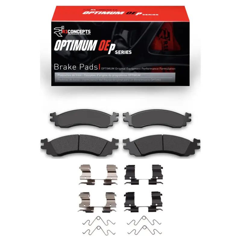R1 10-12 Ford Taurus Sho Front Optimum Oe Pads & Hardware Kit 1