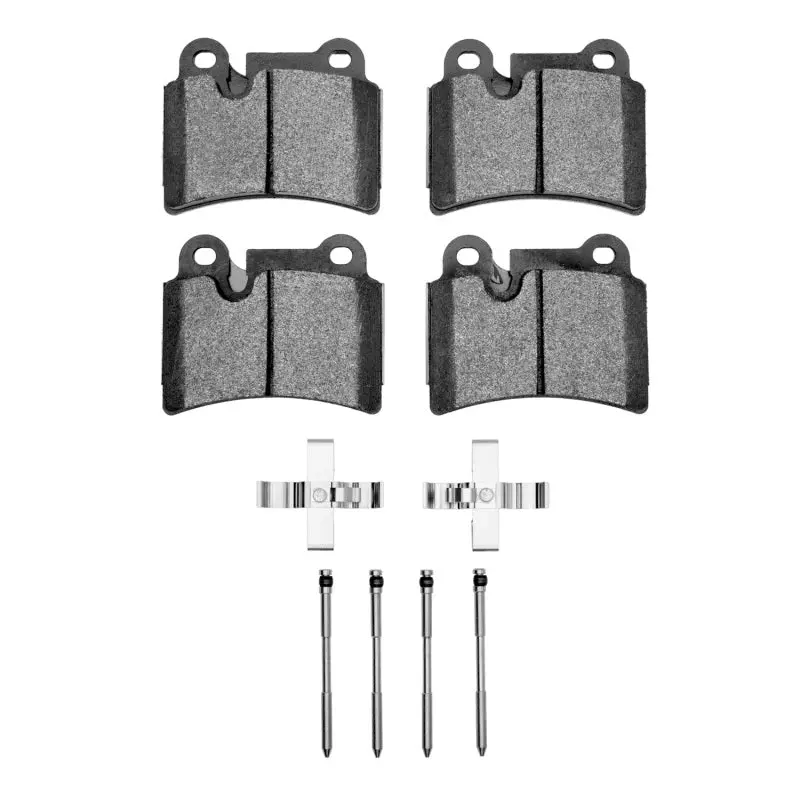 R1 07-09 Volkswagen Touareg Rear Semi Met Pads & Hardware Kit 1