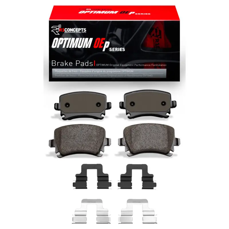 R1 2005-2011 Audi A3 Rear R1 Optimum Oe Pads & Hardware Kit 1