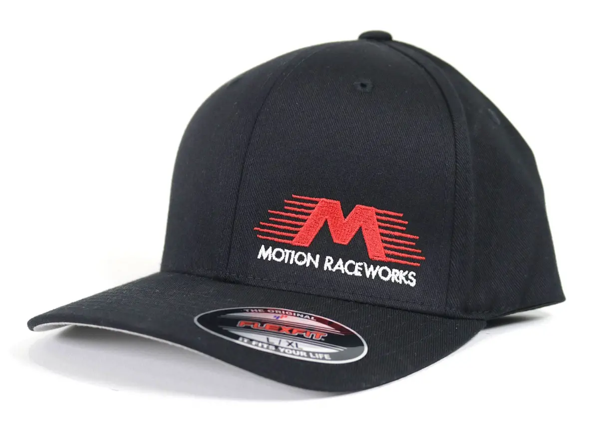 Motion Raceworks Hat Black Flex Fit 1