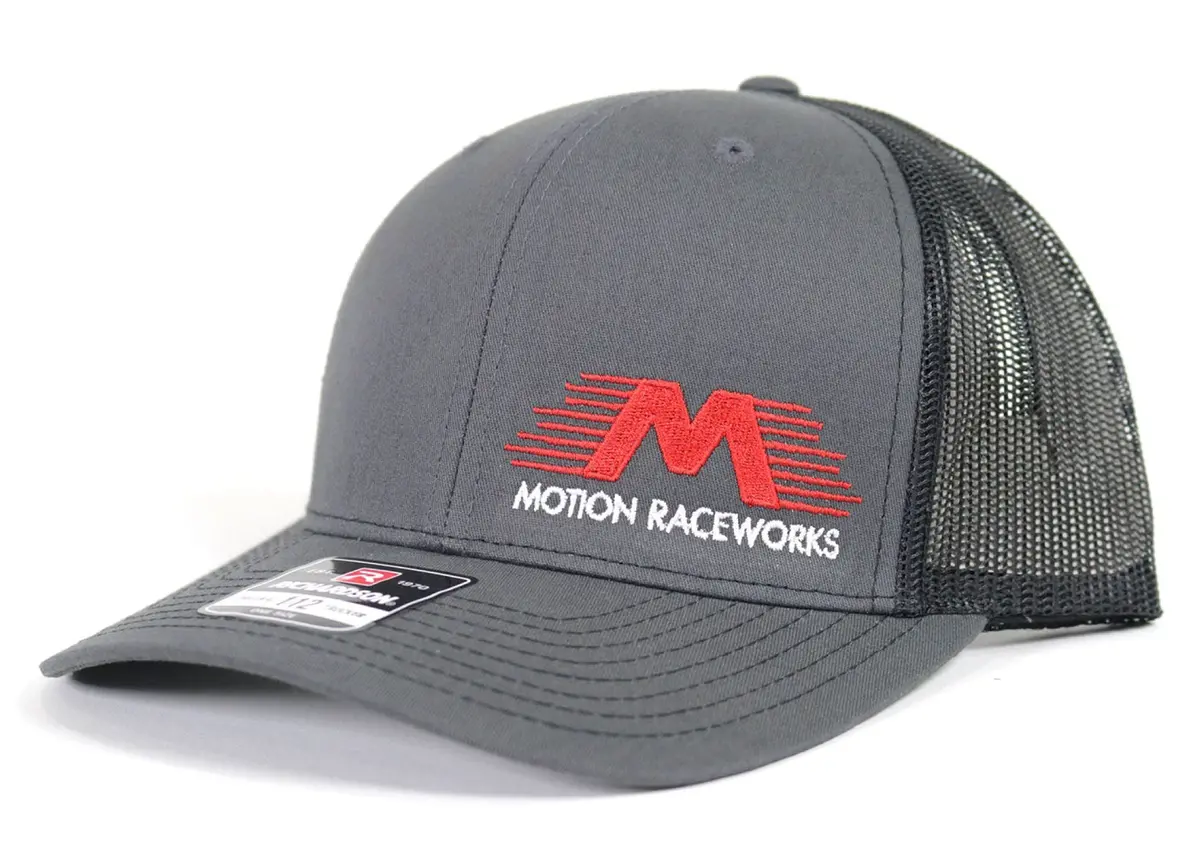Motion Raceworks Hat Black/Grey Snapback 1